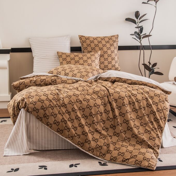 Viva home textile Комплект постельного белья Делюкс Сатин 100% хлопок L641