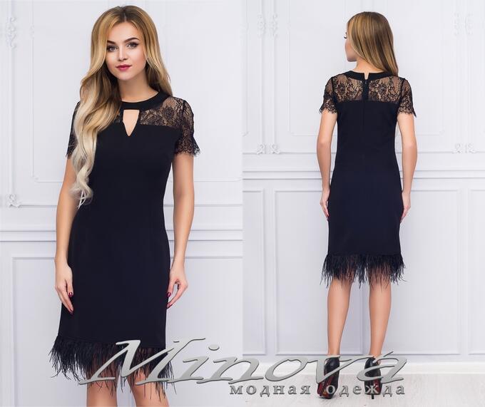 Платье №1072 (черный)