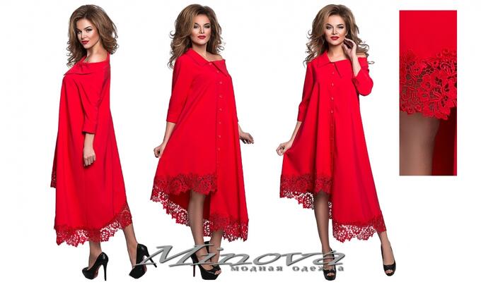 Платье №8551 н-красный