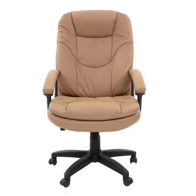 Кресло офисное BRABIX Trend EX-568, экокожа, бежевое, 531397