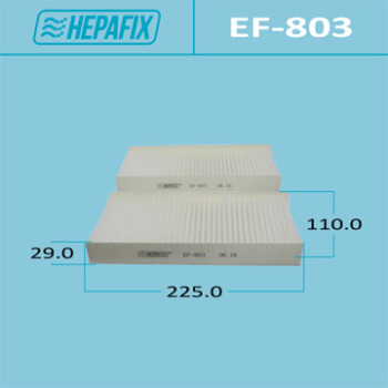 Воздушный фильтр Салонный  AC-803 HEPAFIX   (1/40)