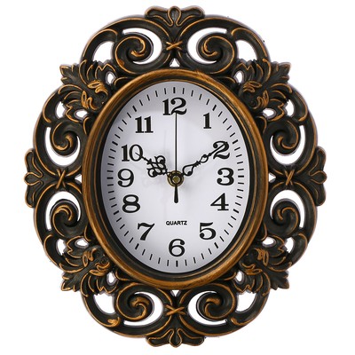 Часы настенные, серия: Интерьер, &quot;Трейси&quot; коричневые, 25х28 см