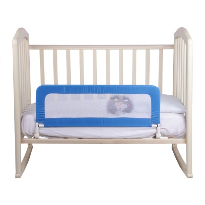 Бортик-ограничитель для кроватки 90*34см, с откидной планкой (Alis) (синий)  2118