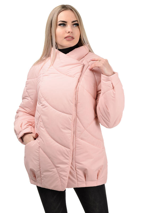 Демисезонная куртка «Эдита», р-ры 44-50, №237 розовый