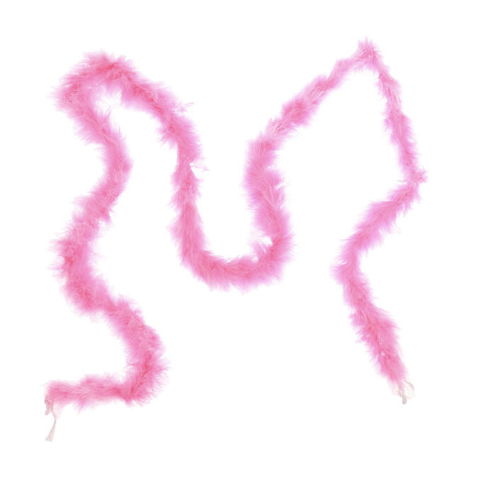 Карнавальный шарф-перо 2 м, 18 г, цвет розовый
