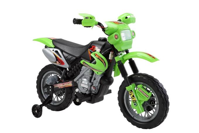 Мотоцикл на аккумуляторе для катания детей JT014 (зеленый)