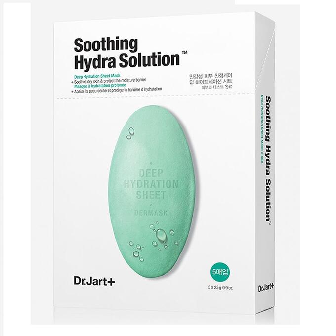 DR.JART DERMASK WATER JET SOOTHING HYDRA SOLUTION Успокаивающая тканевая маска с алоэ вера 25гр.