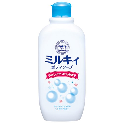 COW Молочное увлажняющее жидкое мыло для тела с ароматом цветочного мыла «Milky Body Soap» 300 мл (флакон с крышкой) 24