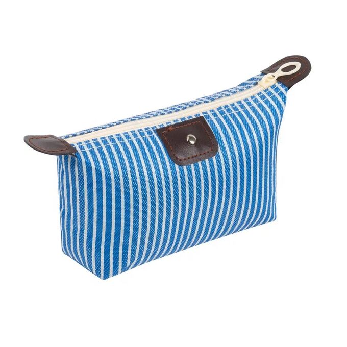 Косметика Kristaller Косметичка-пенал Stripes, синий