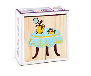 Wood Toys™ Кубики «Сложи рисунок: мебель»