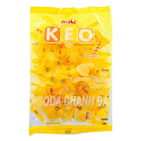 Oishi Конфеты леденцовые 70гр сода с лимоном  (Вьетнам)