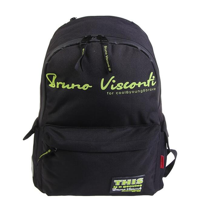 Рюкзак молодёжный Bruno Visconti 40 х 30 х 17 см, Original, жёлтый