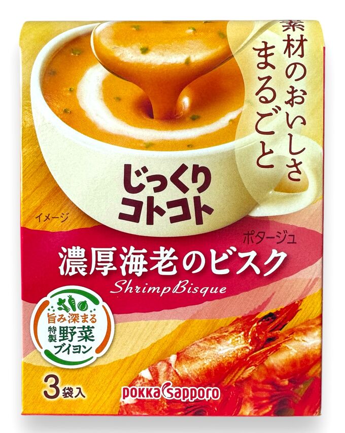 Суп-пюре насыщенный с креветками Pokka Sapporo, 3 порции 51,9 гр. 1/30