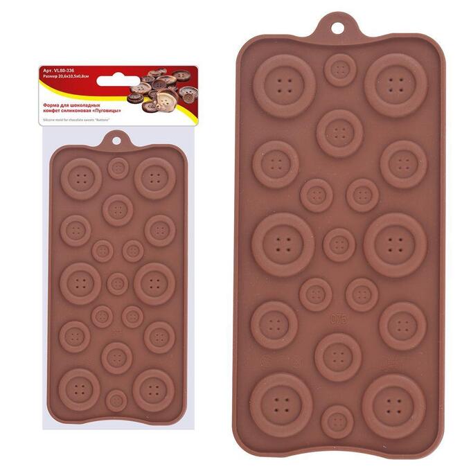 Форма для шоколадных конфет &quot;Цветы&quot;/Фигурная форма для шоколада/льда/Форма кулинарная