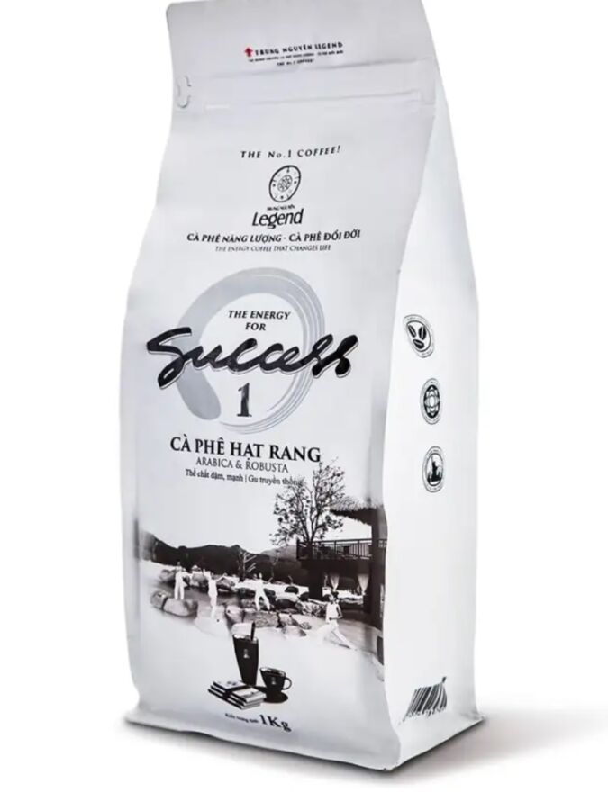 Кофе зерновой жареный Trung Nguyen Legend Success 1000 г Вьетнам (WHOLE BEAN COFFEE Arabica&amp;Robusta)