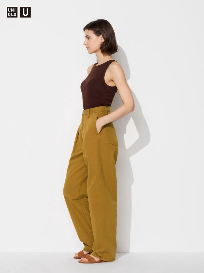 UNIQLO - цветные джинсовые брюки с защипами, увеличенная длина - 49 ...