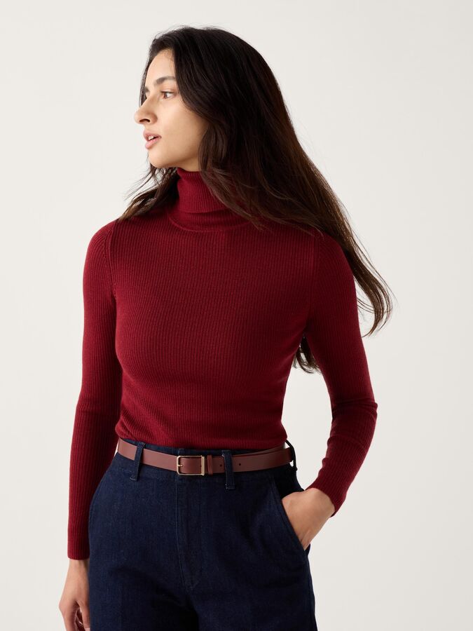 UNIQLO Женская водолазка, красный