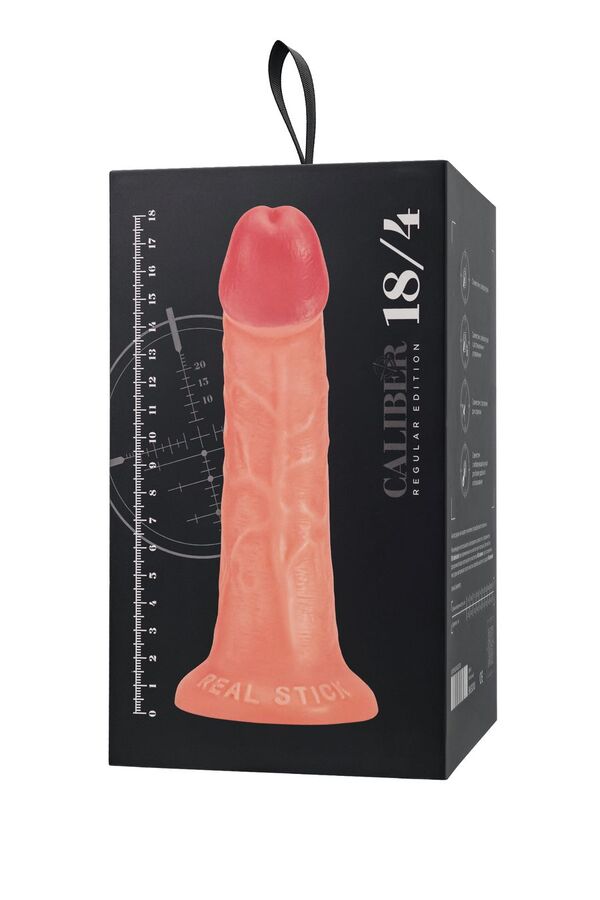 Товары для взрослых Фаллоимитатор реалистичный, RealStick CALIBER, 18 см, Ø4