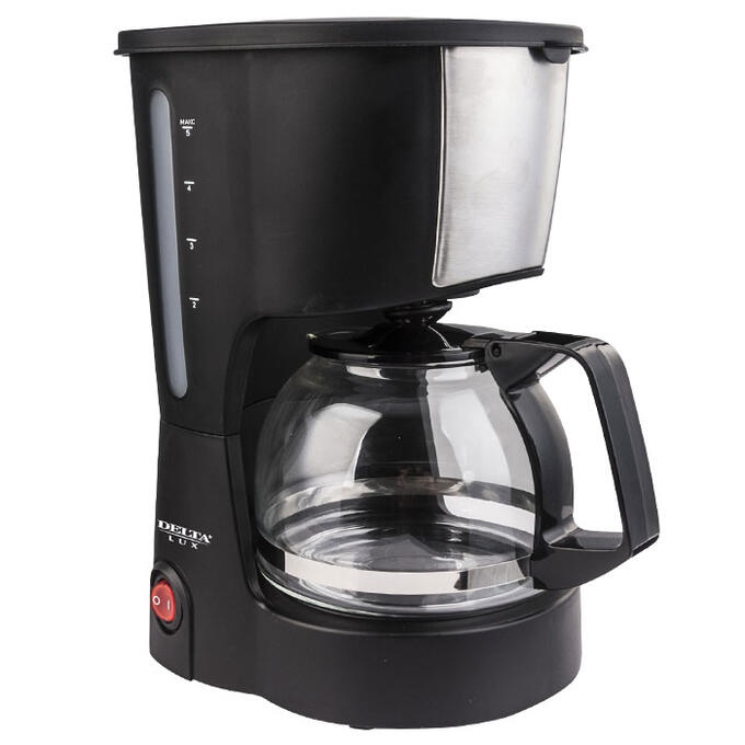 Кофеварка 600 Вт, 600 мл (6 чашек) DL-8161 черная