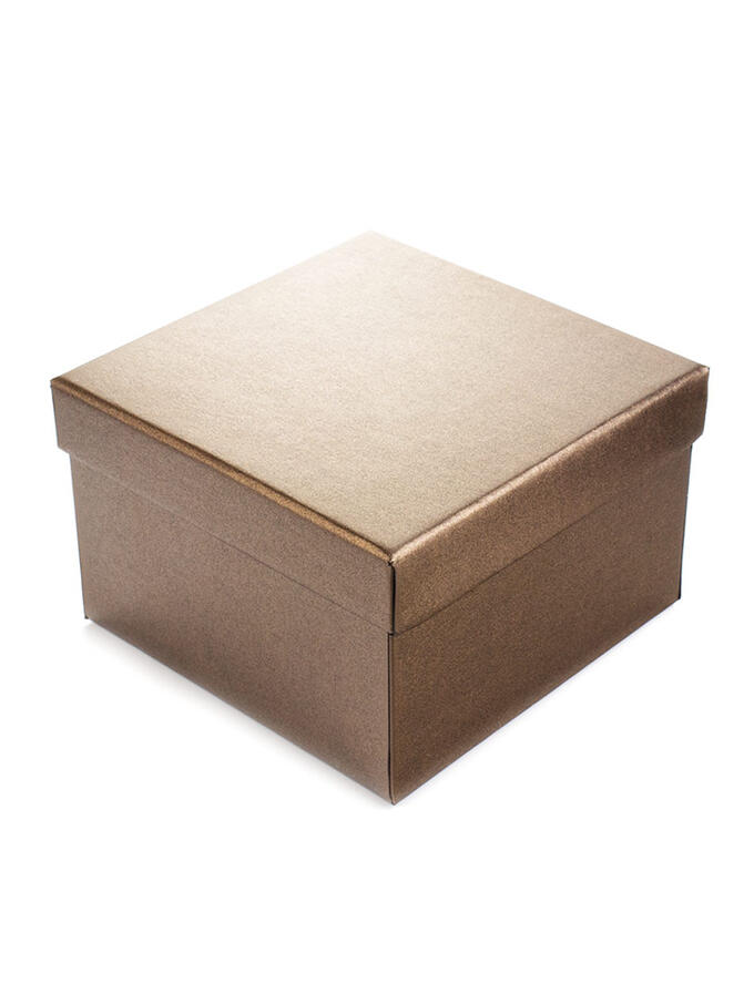 Бронзовая подарочная коробка для бус, браслетов и сувениров 90х90х70 мм, 907805329