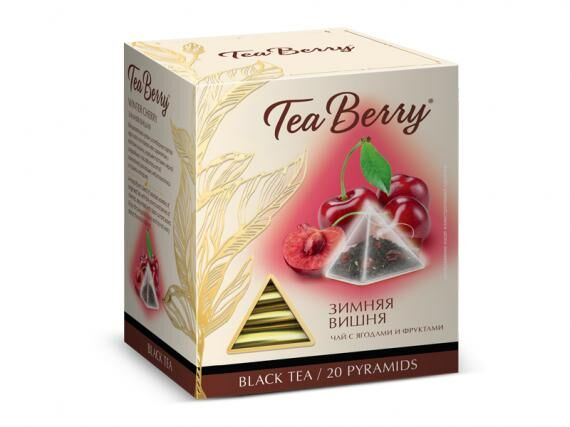 Русская чайная компания TeaBerry. Чай &quot;Зимняя Вишня&quot; (чай черный) 34 г