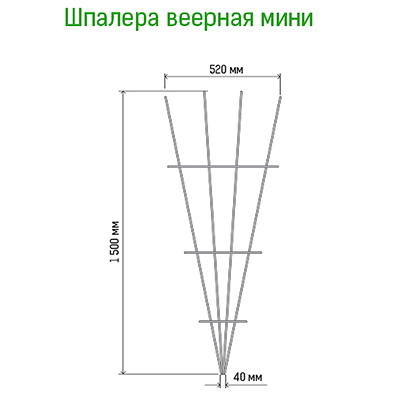 Шпалера своими руками чертежи с размерами