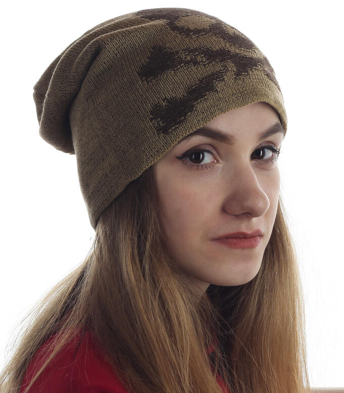Молодежная шапка с черепом для классных девушек - почувствуй себя настоящей пираткой! №1512 ОСТАТКИ СЛАДКИ!!!!