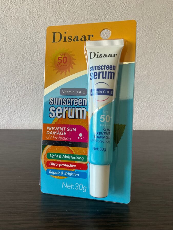 Disaar Солнцезащитный крем для лица с витаминами С и Е SPF50+, 30 мл
