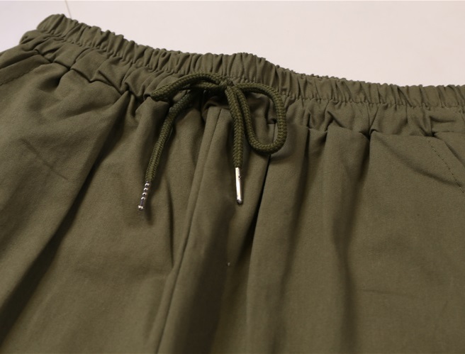 Легкие штаны на манжетах, зеленый