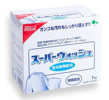 060571 &quot;Mitsuei&quot; &quot;Super Wash&quot; Мощный стир. порошок с фер-ми для стирки белого белья 1 кг 1/10