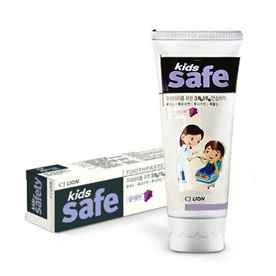 💎 LION Детская зубная паста со вкусом винограда «KIDS SAFE», от 3-х до 12 лет, 90 гр..