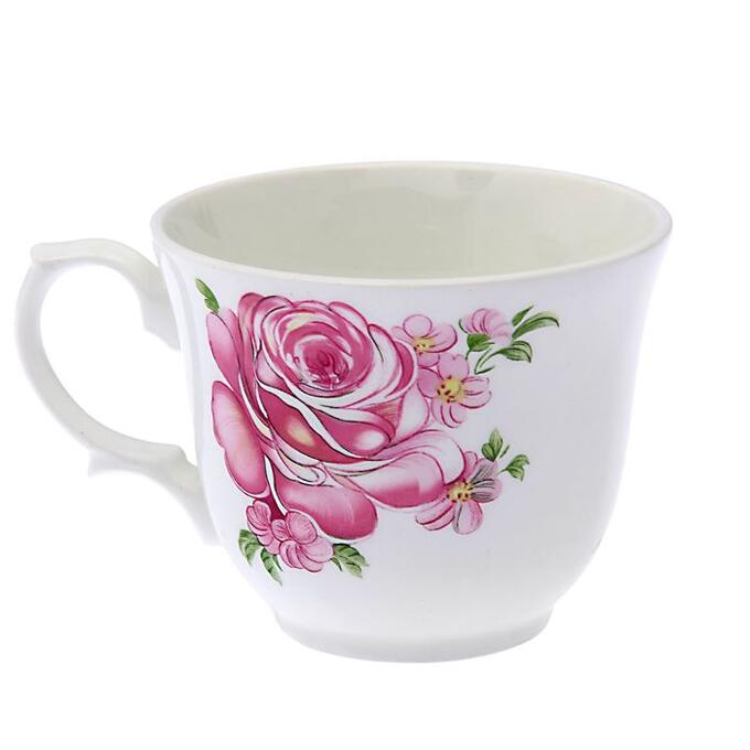 Чашка чайная 270 мл &quot;Арина. Розовые розы&quot;