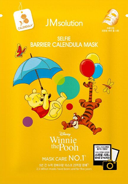JMsolution JM Solution Тканевая маска с экстрактом Календулы Disney SELFIE BARRIER CALENDULA MASK, Ю. Корея, 30 г