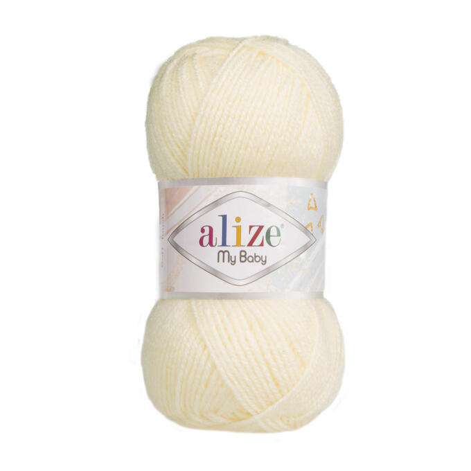 Пряжа Alize My Baby №01 Кремовый