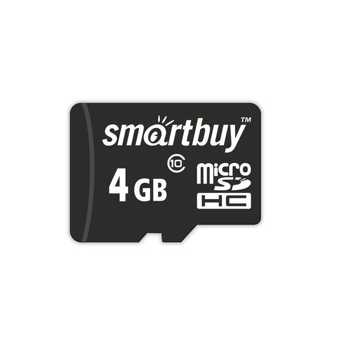 Smartbuy Карта памяти Micro SDHC  4GB Class 10 (без адаптеров)