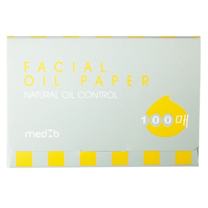 MedB Салфетки для лица Матирующие от жирного блеска (100 листов) Facial Oil Paper, Ю.Корея, 15 г