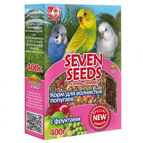 Корм для птиц Seven Seeds SPECIAL с фруктами 400гр.*12 14275