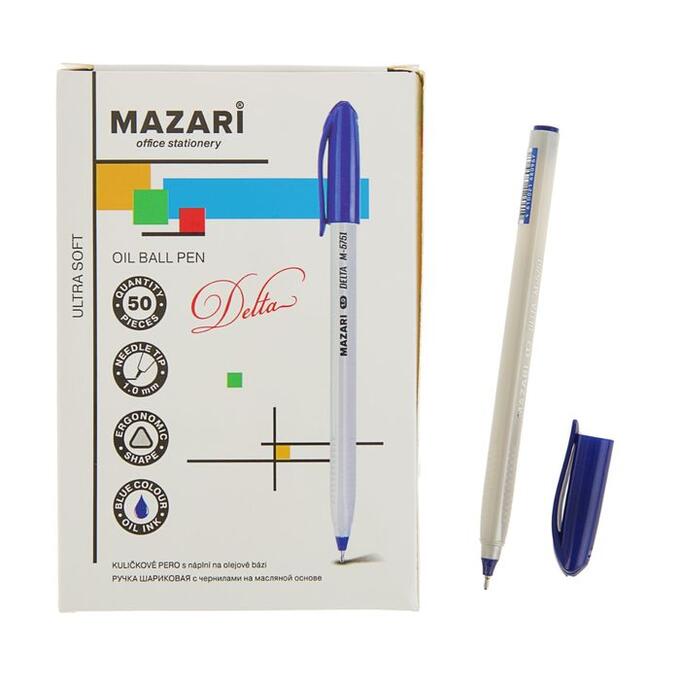 Ручка шариковая Mazari Delta Ultra Soft, 1.0 мм, синяя