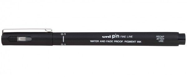 Линер &quot;Uni Pin fine line&quot; 0.5 мм черный 1/12 арт. PIN05-200
