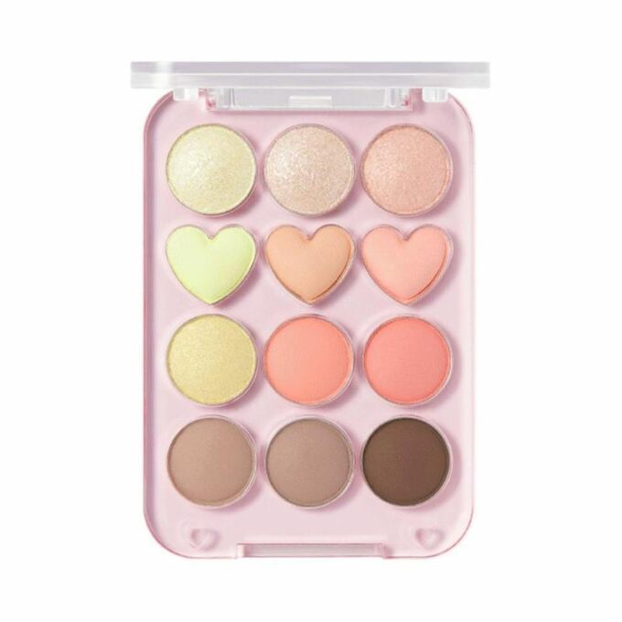 COLORGRAM Палетка теней для ежедневного макияжа глаз с трендовыми оттенками PINPOINT 05 BLOSSOM+CORAL