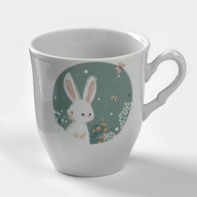 Добрушский фарфоровый завод Кружка фарфоровая Bunny, 250 мл