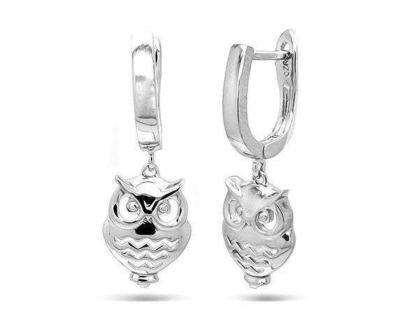 EVORA Серьги из серебра без вставки, МЦВ1044