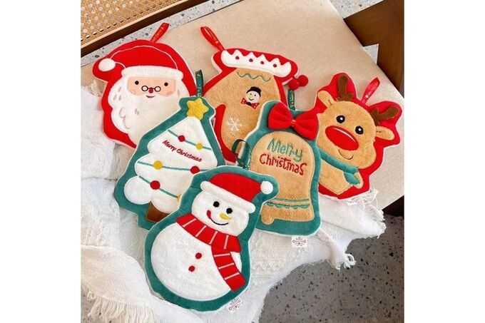 Полотенца  ИП Красулина Прихватка микрофибра &quot;Новогодняя&quot;