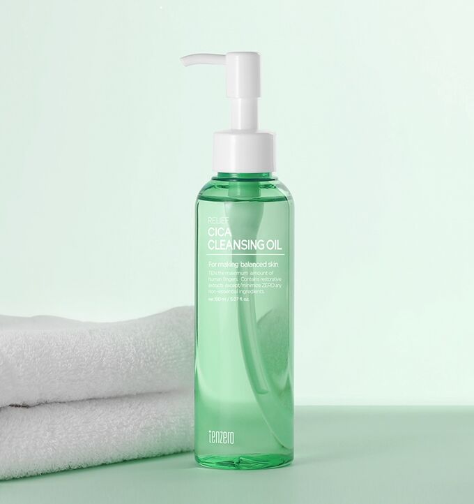 Очищающее гидрофильное масло с центеллой TENZERO RELIEF CICA CLEANSING OIL (150ml)