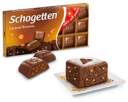 Schogetten Caramel Brownie шоколад молочный
