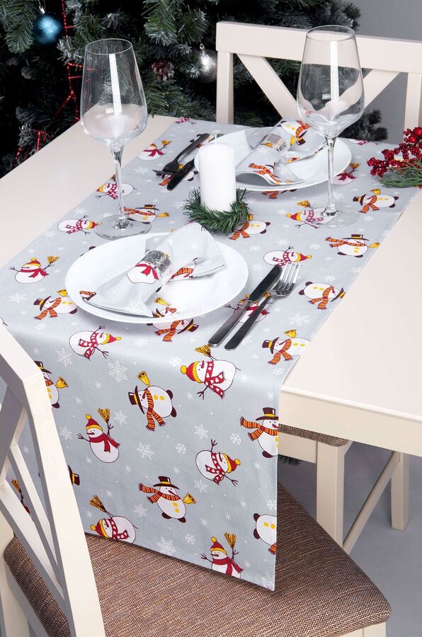 Happy Fox Home Дорожка на стол из рогожки 145x45
