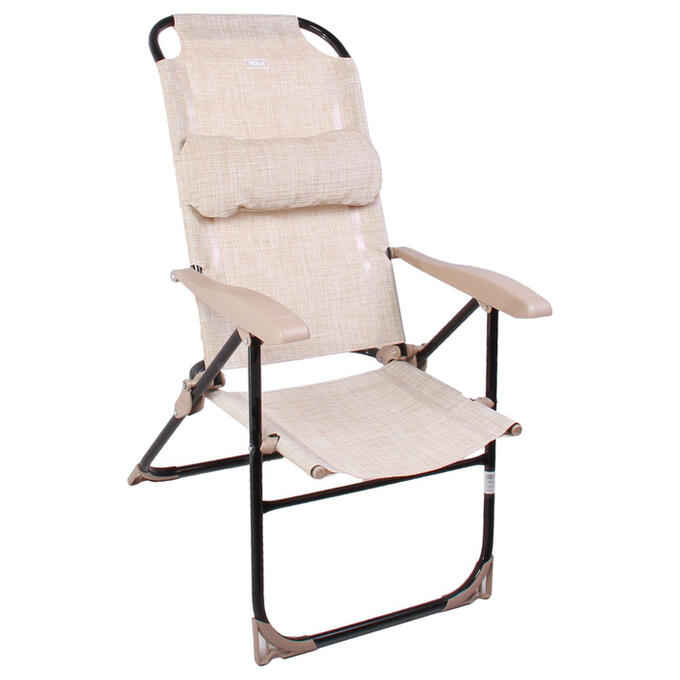 NIKA Кресло-шезлонг складное К2, 75 x 59 x 109 см, песочный