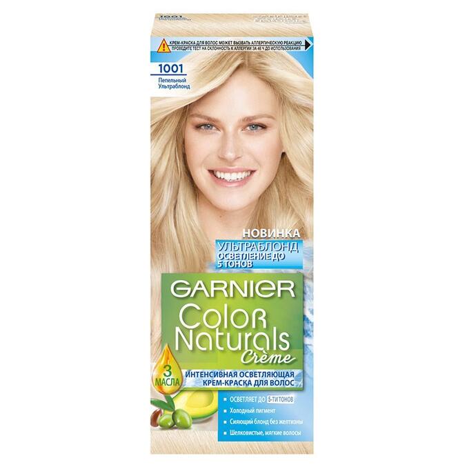 Garnier Краска для волос Color Naturals 1001 Пепельный Ультра Блонд