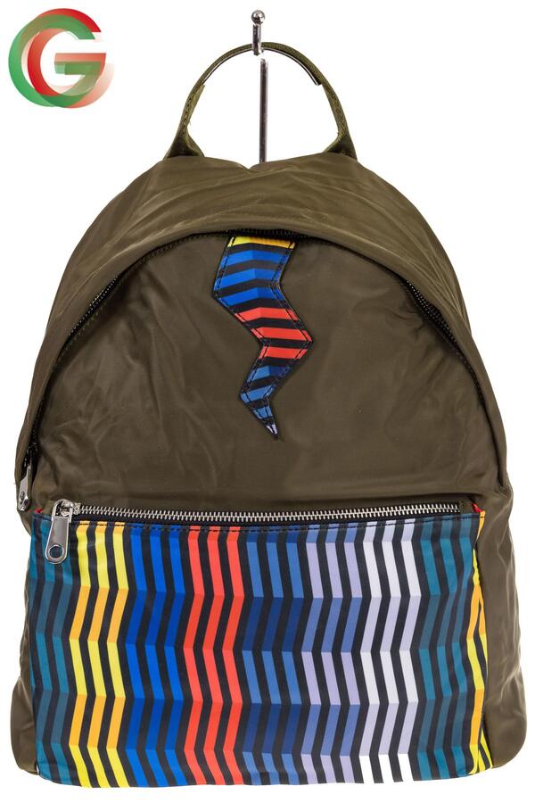 Молодежный рюкзак из текстиля, цвет – защитный