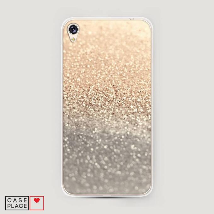 Силиконовый чехол Песок золотой рисунок на Asus Zenfone Live ZB501KL